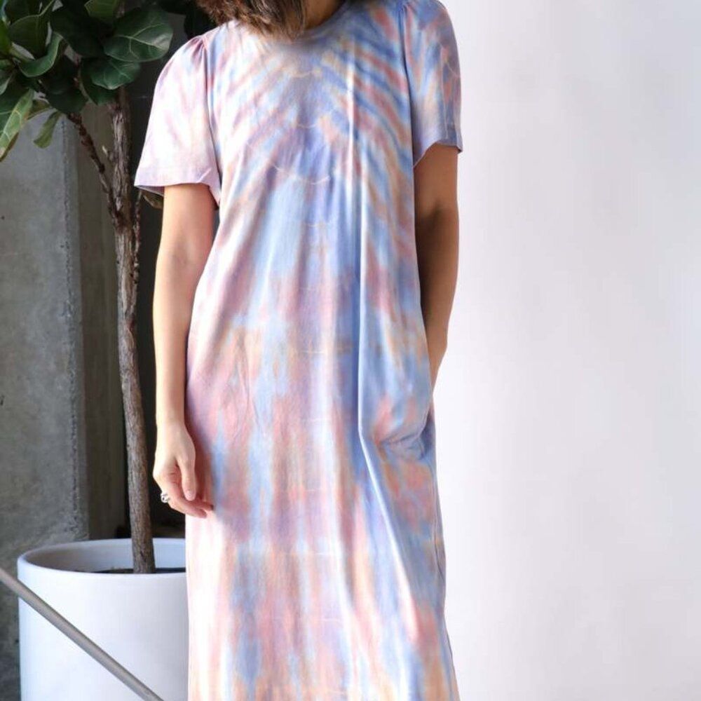 Raquel Allegra Flutter Tie Dye Dress S - Picture 9 of 9